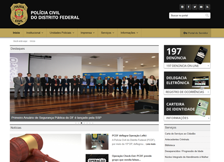 Instrução sem dependência exclusiva de cor - O site utiliza texto e ícones para identificar ações, não apenas cores