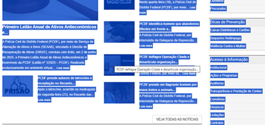 Texto sobreposto com contraste insuficiente