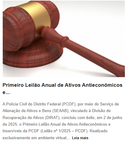 Exemplo de textos no site